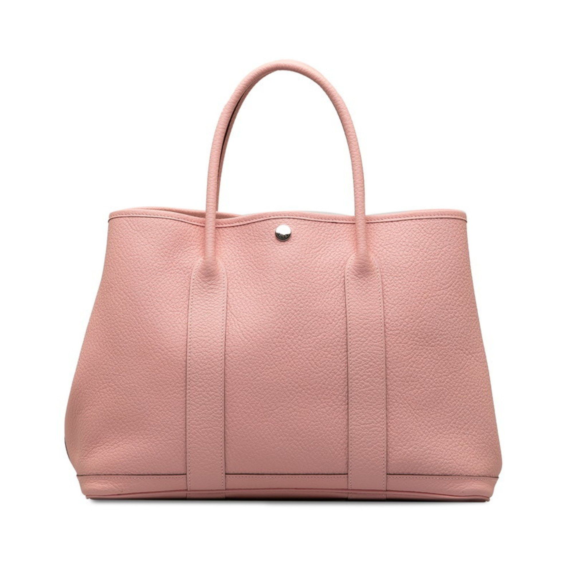 Hermes Garden PM Handbag Pink Vache Country Women's HERMES