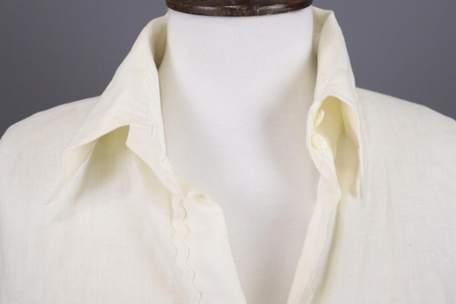 Designer Anne Fontaine Embroidered Top Blouse Tunic Shirt Sz 38 Size M / US 6-8 / IT 42-44 - 2 Thumbnail
