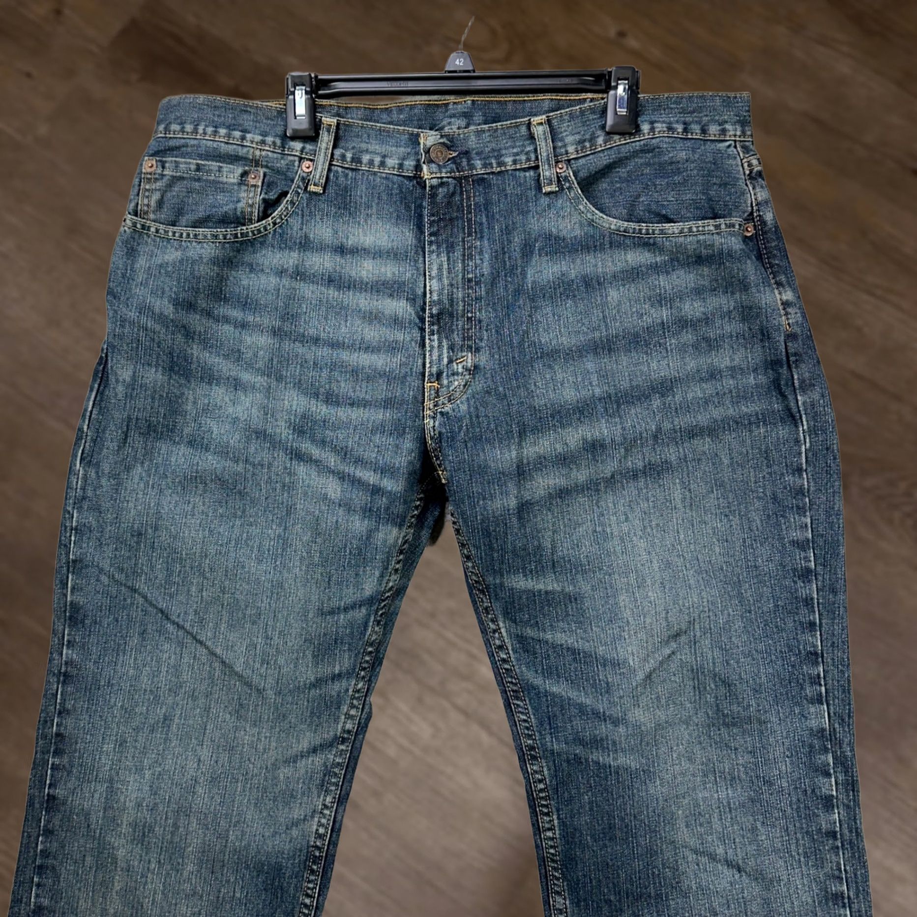 Levi's Levi's 559 Jeans Straight Mens 38X32 Blue Distressed Relaxed 5-Pocket Denim Jeans Mouth? Size US 38 / EU 54 - 1 Thumbnail