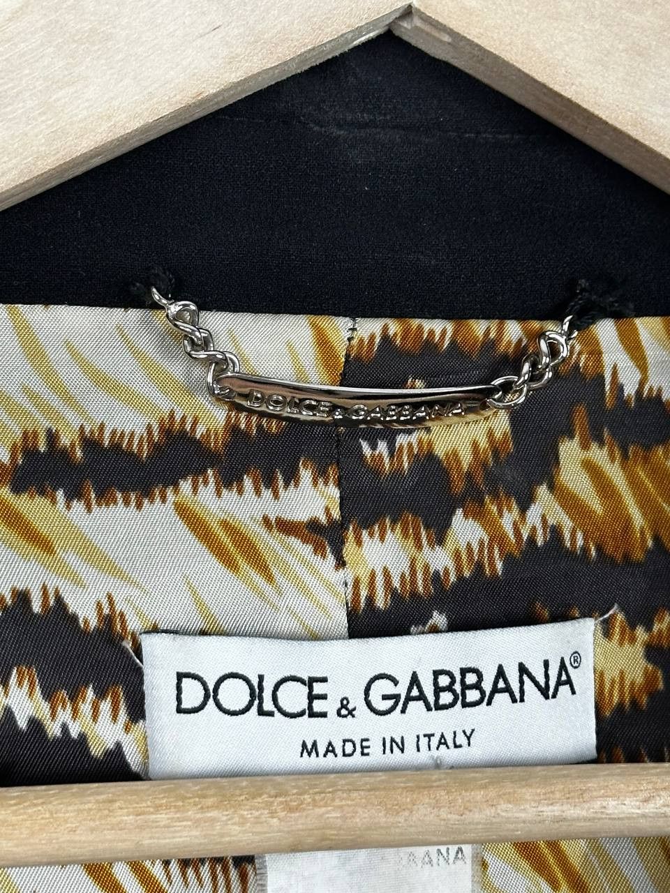 Dolce & Gabbana Dolce Gabbana Black Wool Casual Blazer Size L / US 10 / IT 46 - 5 Thumbnail