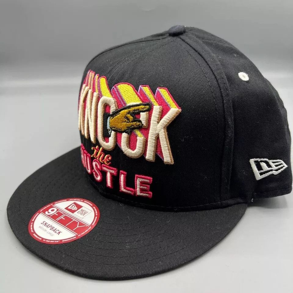 New Era Knock the Hustle Hat Men 9Fifty New Era Snap Back Cap M-L Size ONE SIZE - 3 Thumbnail