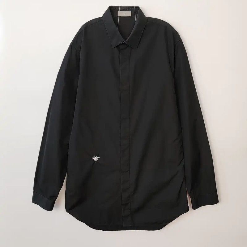 Dior Dior Black Cotton Long Sleeve Shirt for Men 0089 Size US S / EU 44-46 / 1 - 1 Thumbnail