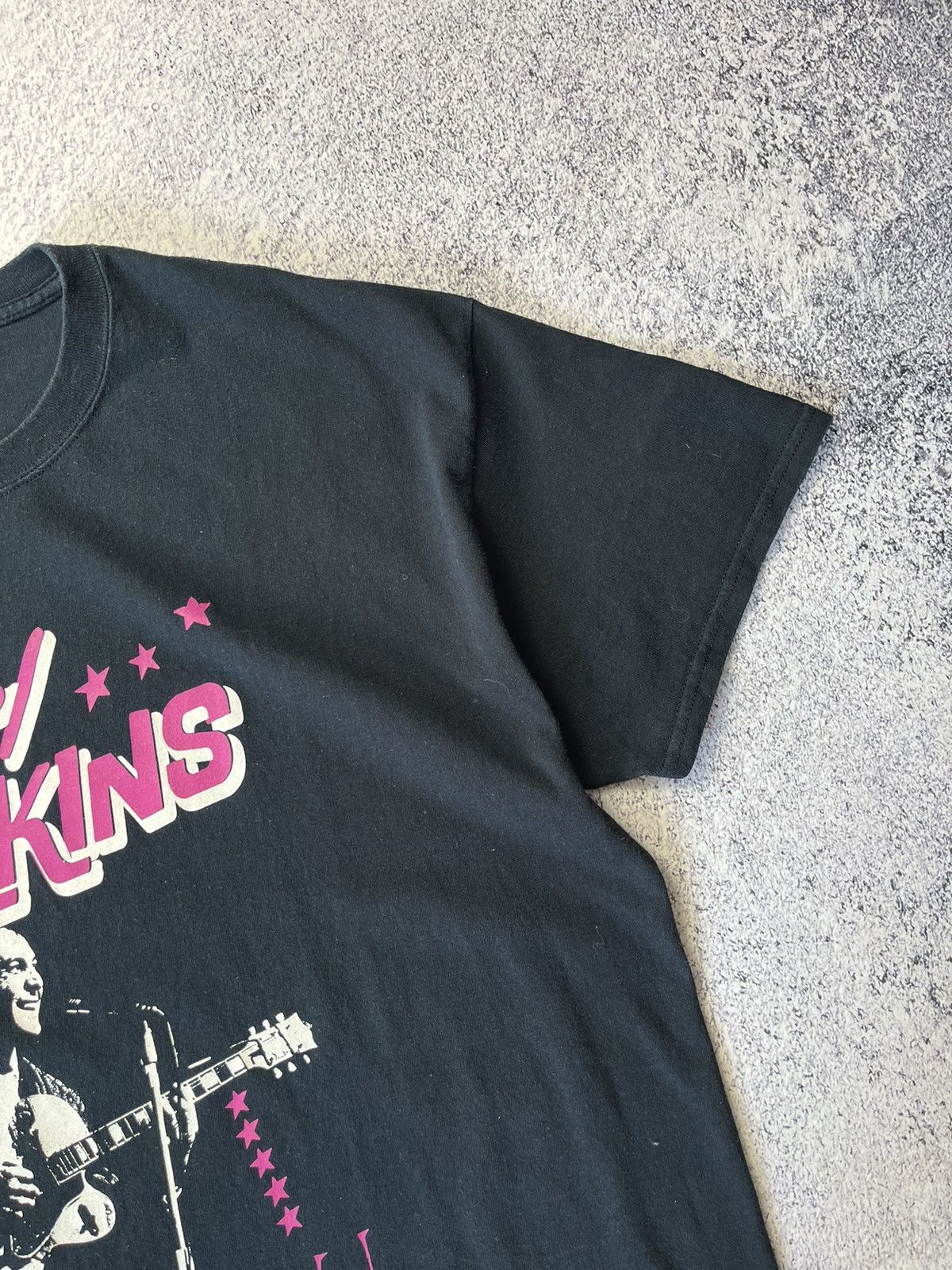 Band Tees Carl Perkins Singned T ee Men T Shirt Black Size US XL / EU 56 / 4 - 11 Thumbnail