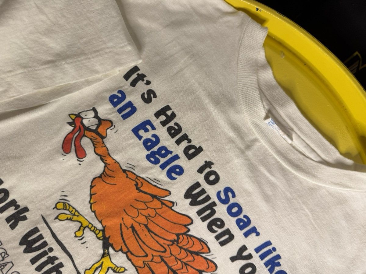 Vintage Vintage 1980s single stitch cartoon turkey T-shirt Size US L / EU 52-54 / 3 - 2 Thumbnail