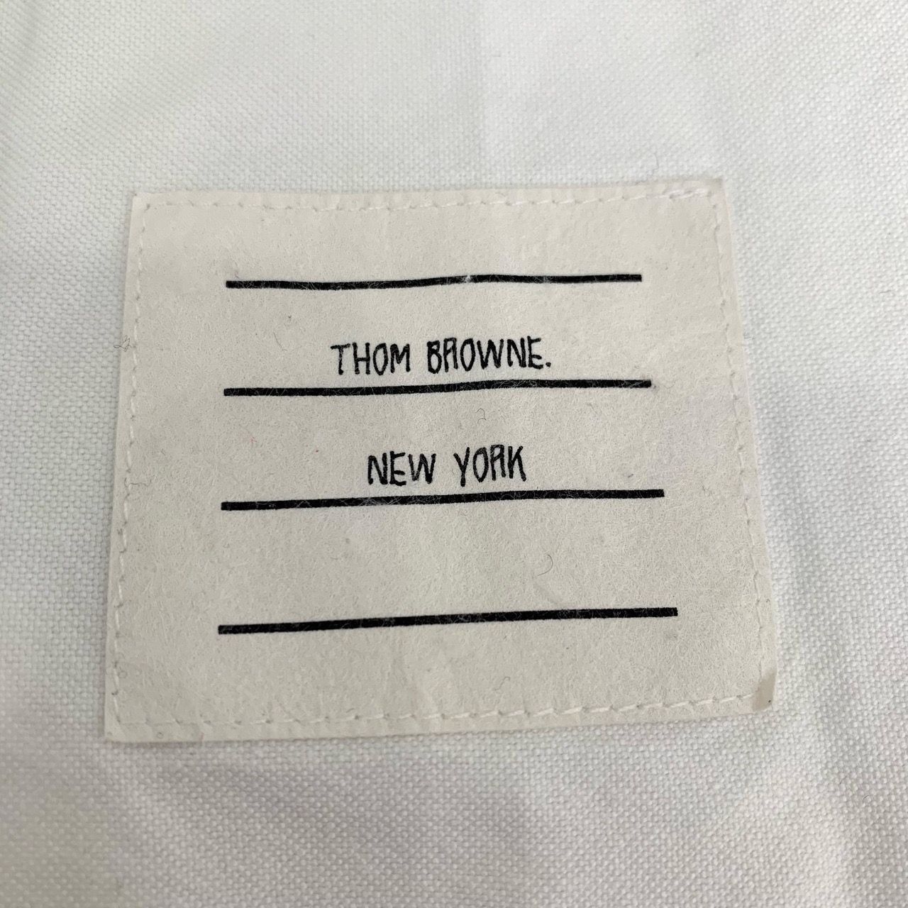 Thom Browne Thom Browne White Button-Down Oxford Shirt W/ Red & Navy Str Size US XS / EU 42 / 0 - 4 Thumbnail
