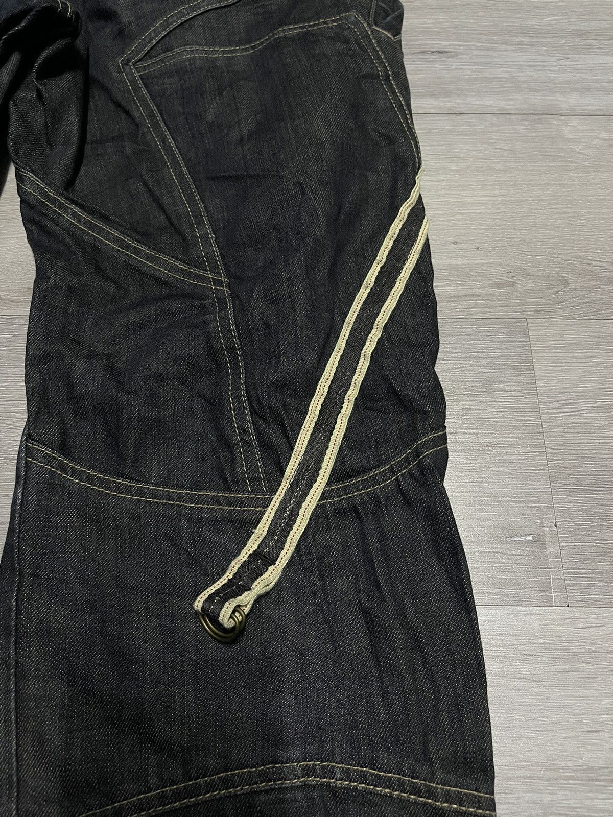 If Six Was Nine × Le Grande Bleu (L.G.B.) × PPFM PPFM Multipocket Megalace Jeans Size US 31 - 3 Thumbnail
