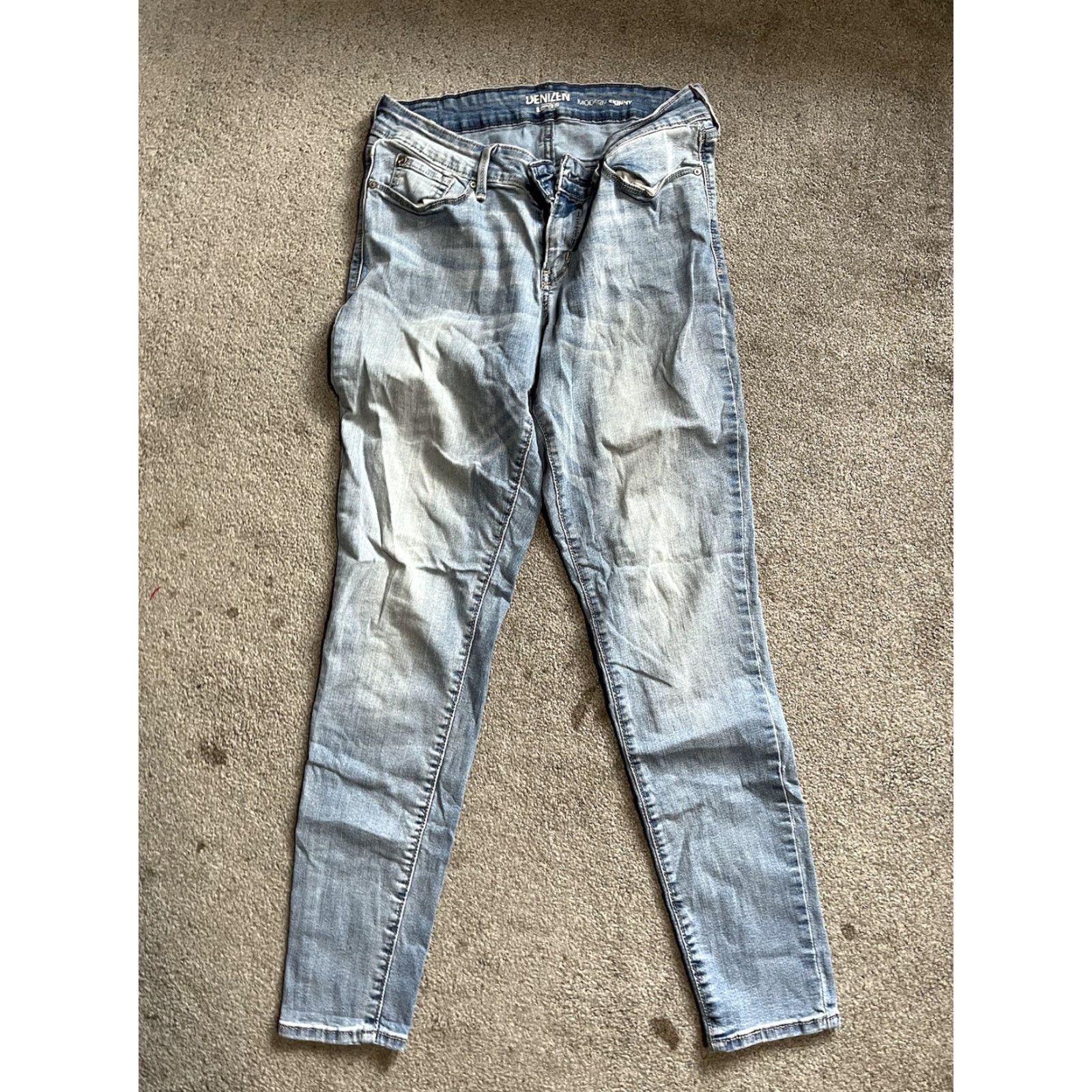 Levi's VINTAGE Levi's Jeans Womens 6M 28x30 Blue Denim Modern Skinny Pant Size 28" / US 6 / IT 42 - 2 Thumbnail