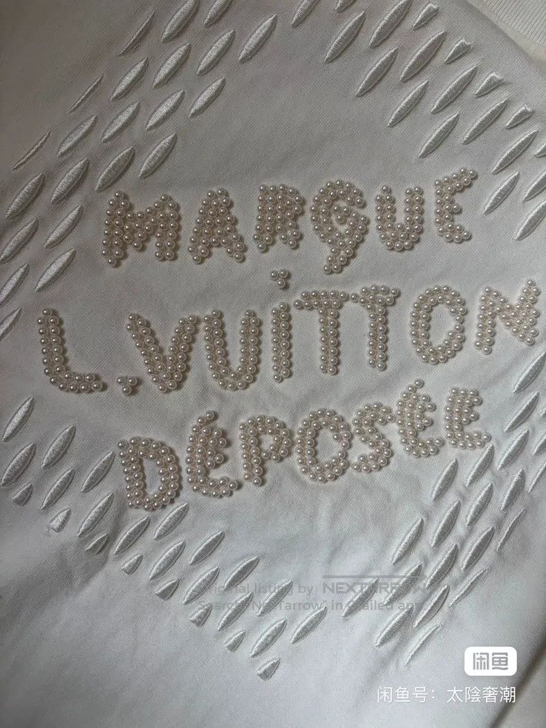 Louis Vuitton Louis Vuitton Fei Dong upper body beaded T-shirt Size US XXL / EU 58 / 5 - 2 Thumbnail