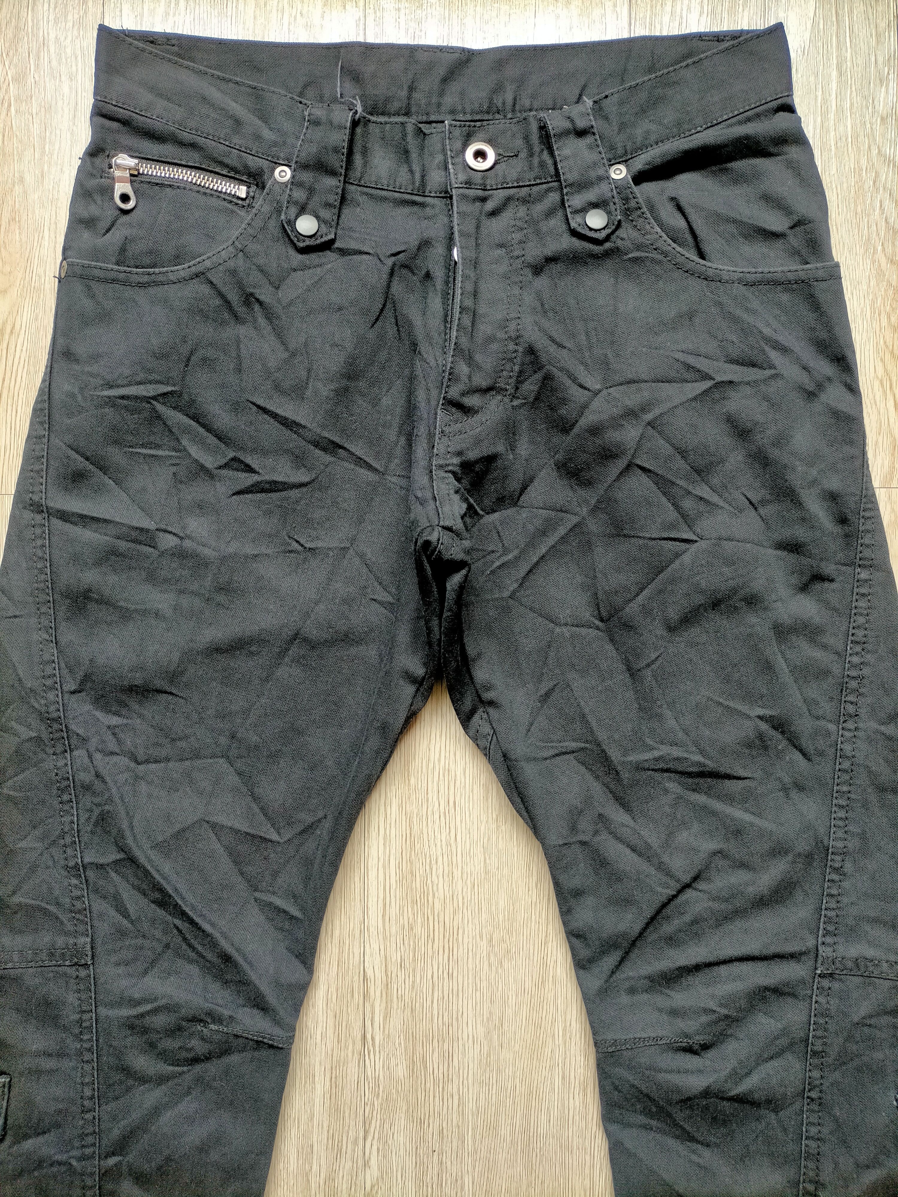 Tete Homme Tete Homme Flare Jeans Bondage Punk Style Black Denim Size US 30 / EU 46 - 5 Thumbnail