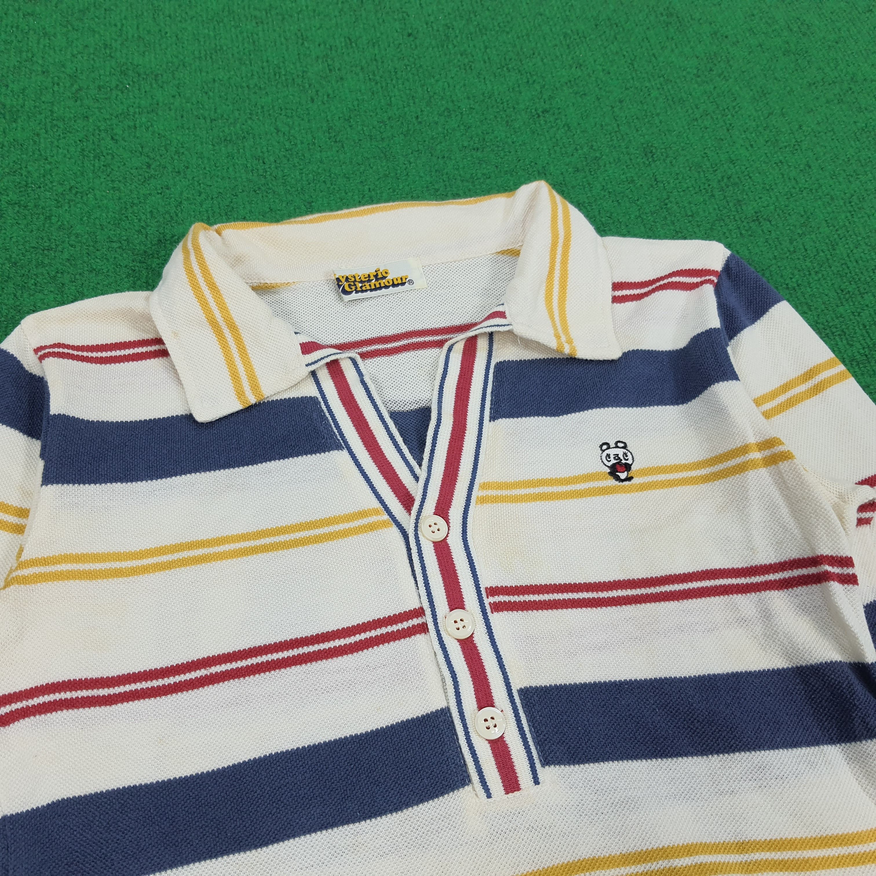 Hysteric Glamour × Japanese Brand × Vintage Vintage Hysteric Glamour Japanese Brand Striped Polo Shirt Size XS / US 0-2 / IT 36-38 - 4 Thumbnail