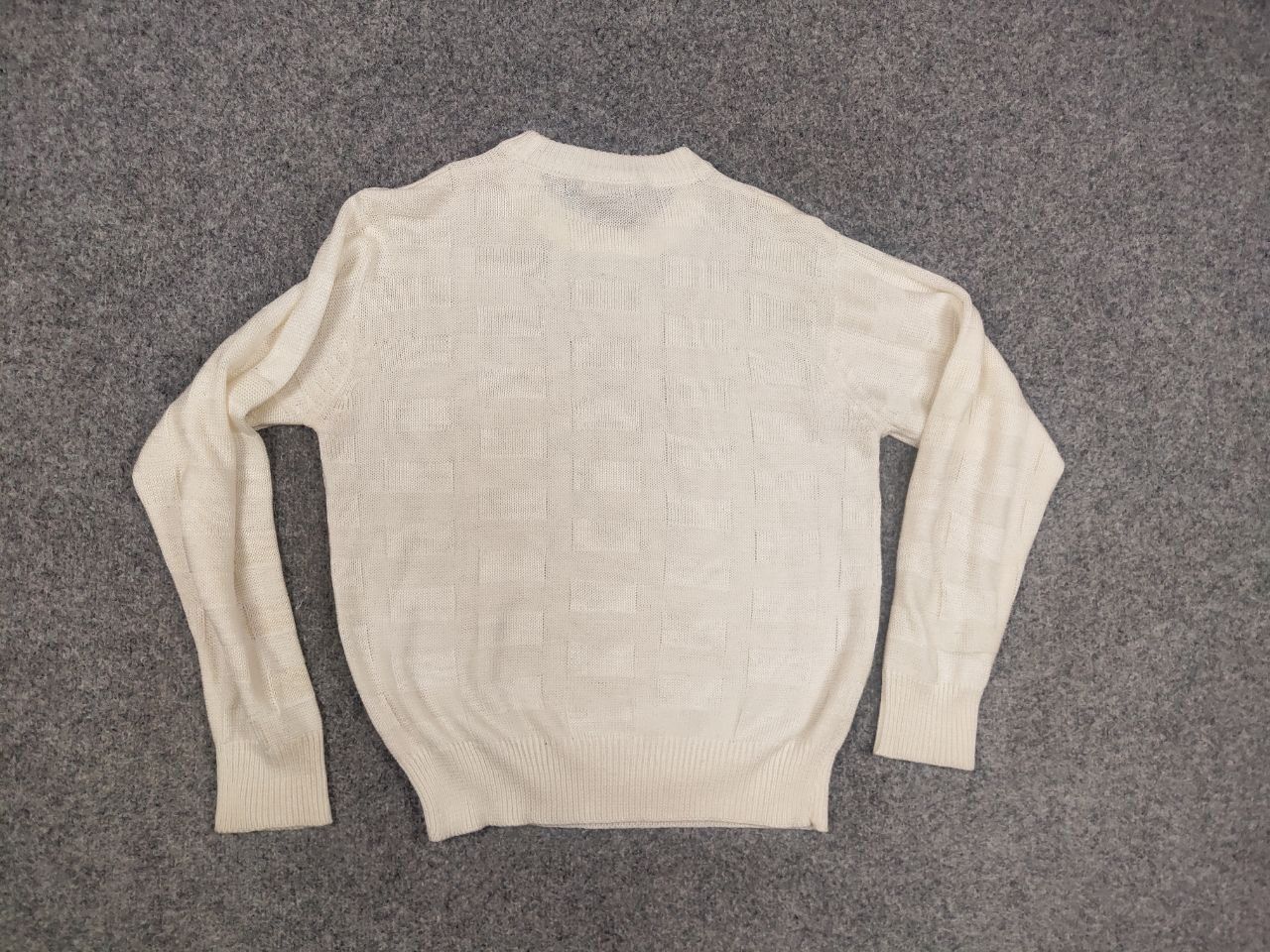 Lacoste Vintage 90's Lacoste Chemise Textured knit Crew Shek sweater Size US M / EU 48-50 / 2 - 10 Thumbnail