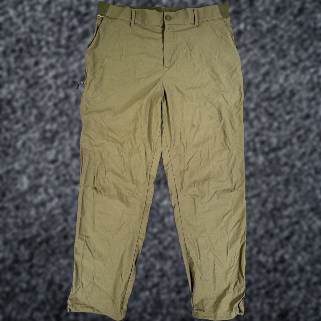 Vintage Backcountry Green Lightweight Womens 12 Straight Pants Elastic Waist Travel Hiking Casual Size 34" / US 12 / IT 48 - 1 Thumbnail