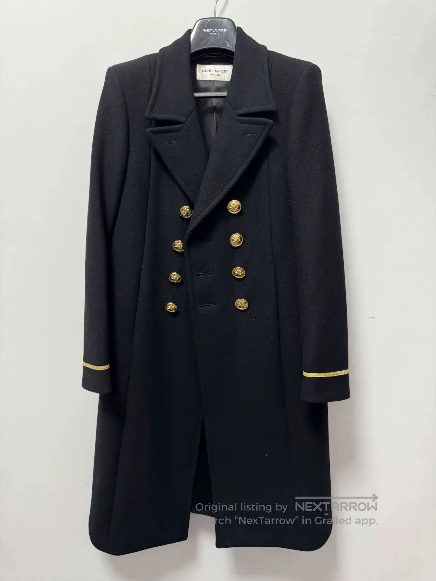 Saint Laurent Paris Saint Laurent Double-Breasted Coat. Size US M / EU 48-50 / 2 - 1 Thumbnail