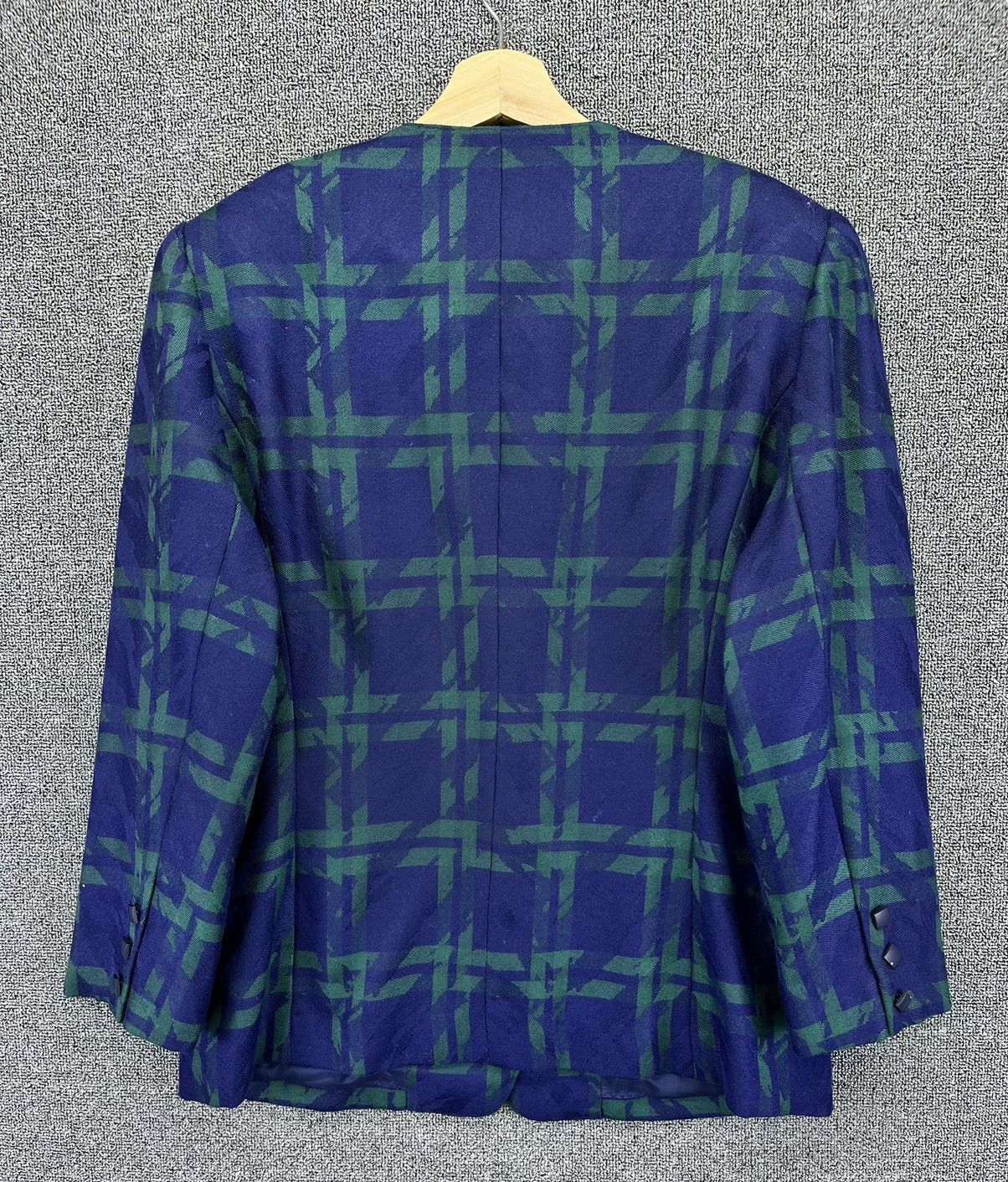Paoloni Vintage Franca v. Paoloni Shadow Plaids Blazer Coat Jacket Size M / US 6-8 / IT 42-44 - 10 Thumbnail
