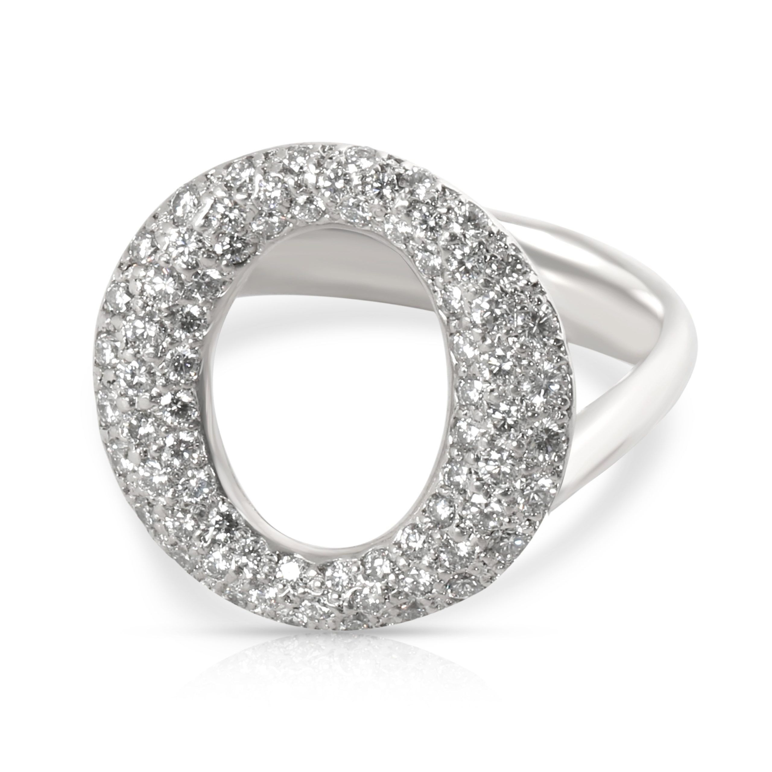 Tiffany & Co. Elsa Peretti Sevillana Diamond Ring in Platinum 0.8 CTW