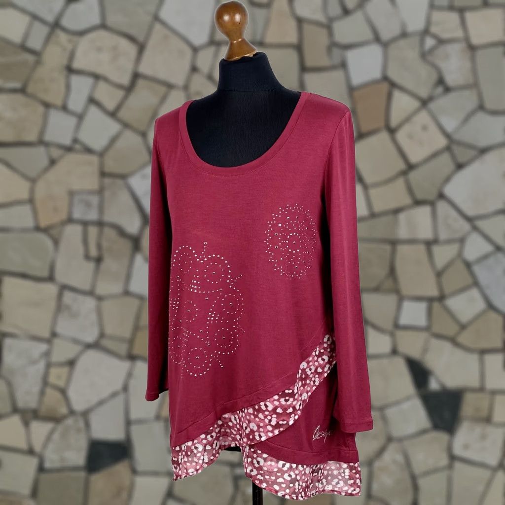 Desigual Desigual Shirt Tunic Womens L Multicoloured Long Sleeve Tunic 69T24E9 Size L / US 10 / IT 46 - 1 Thumbnail