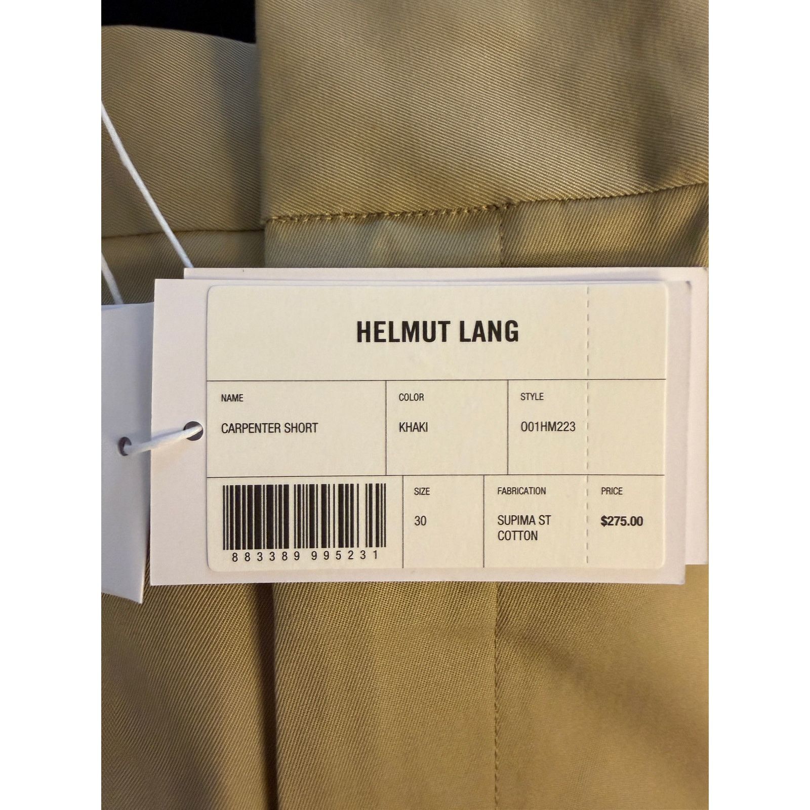 Helmut Lang Helmut Lang NWT Men's Khaki Carpenter Short Size US 30 / EU 46 - 7 Thumbnail