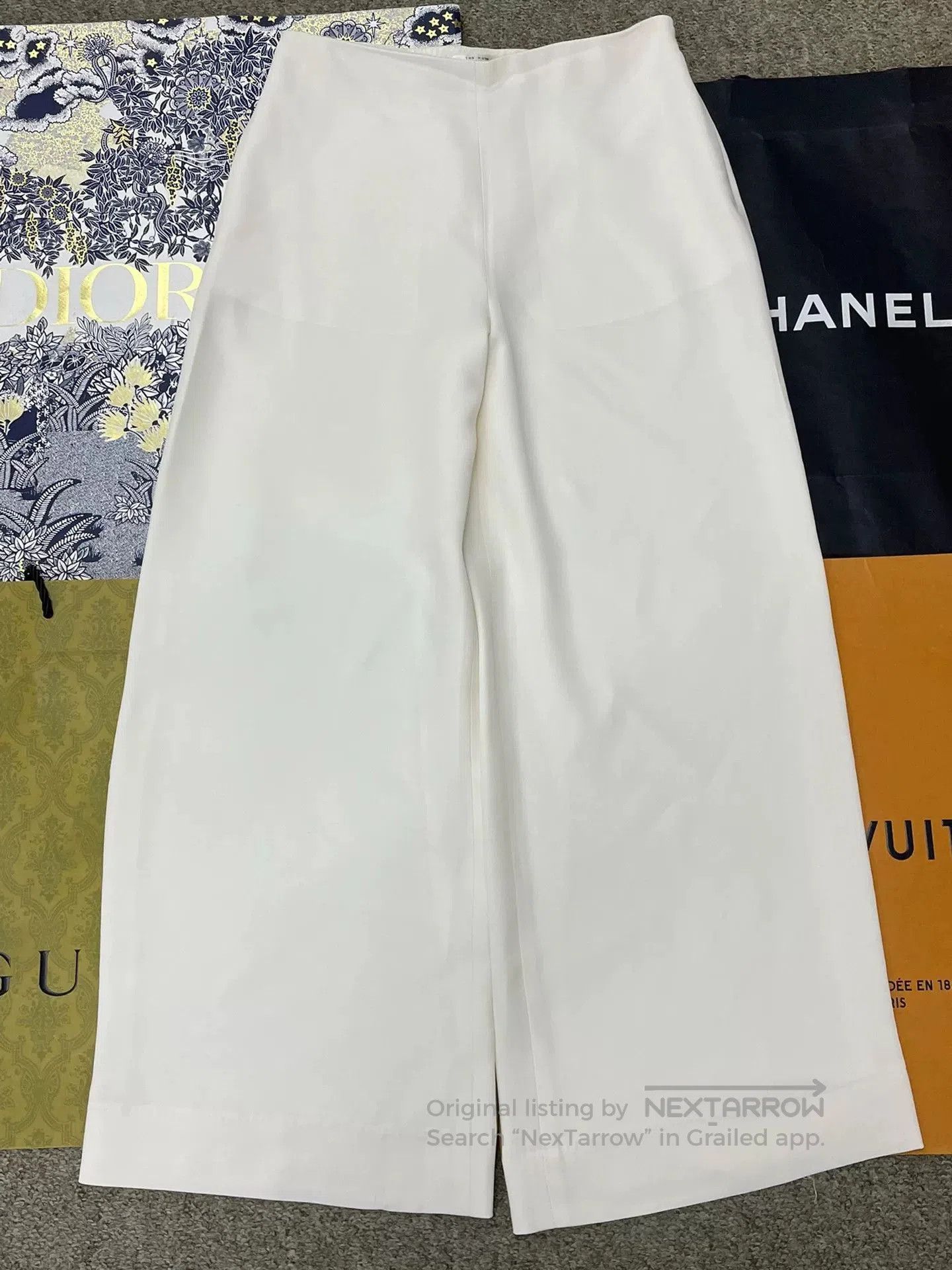 The Row The Row White Wide-Leg Trousers. Size US 26 / EU 42 - 1 Thumbnail