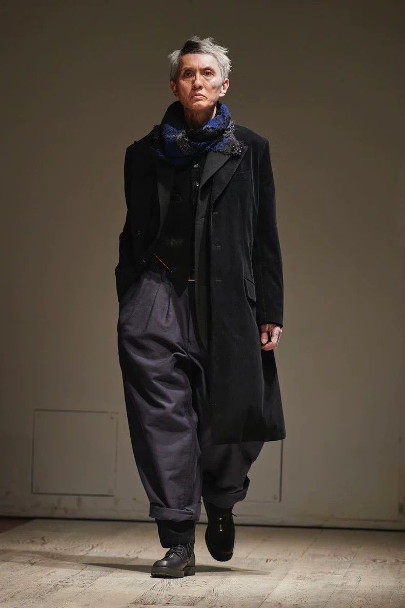 Yohji Yamamoto yohji yamamoto22AW Show Scarf Corduroy Coat 2503-Nextarrow Size US M / EU 48-50 / 2 - 2 Thumbnail