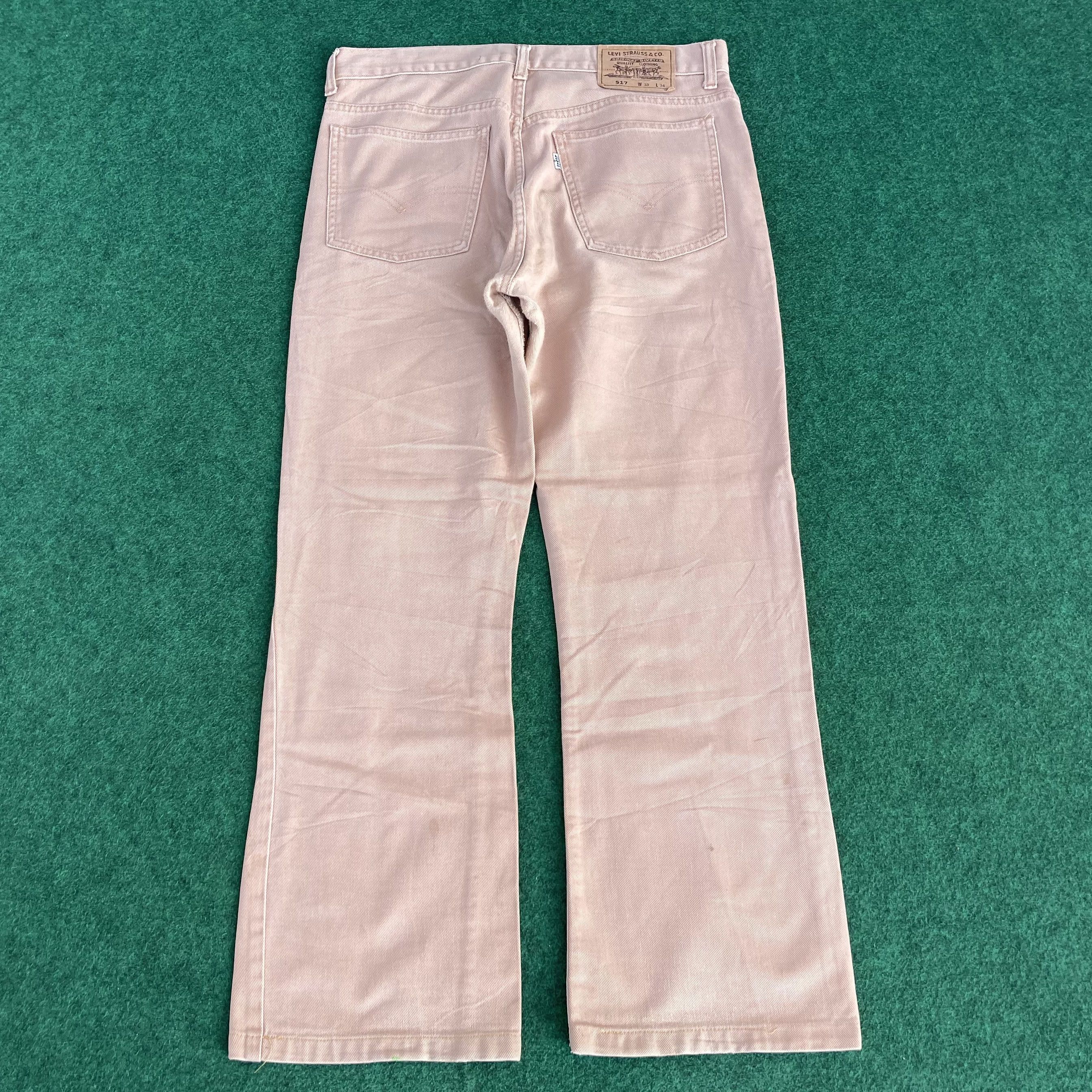 Levi's × Vintage Vtg Levis 517 Faded Denim Flare Dirty Bootcut Jeans Size US 32 / EU 48 - 13 Thumbnail