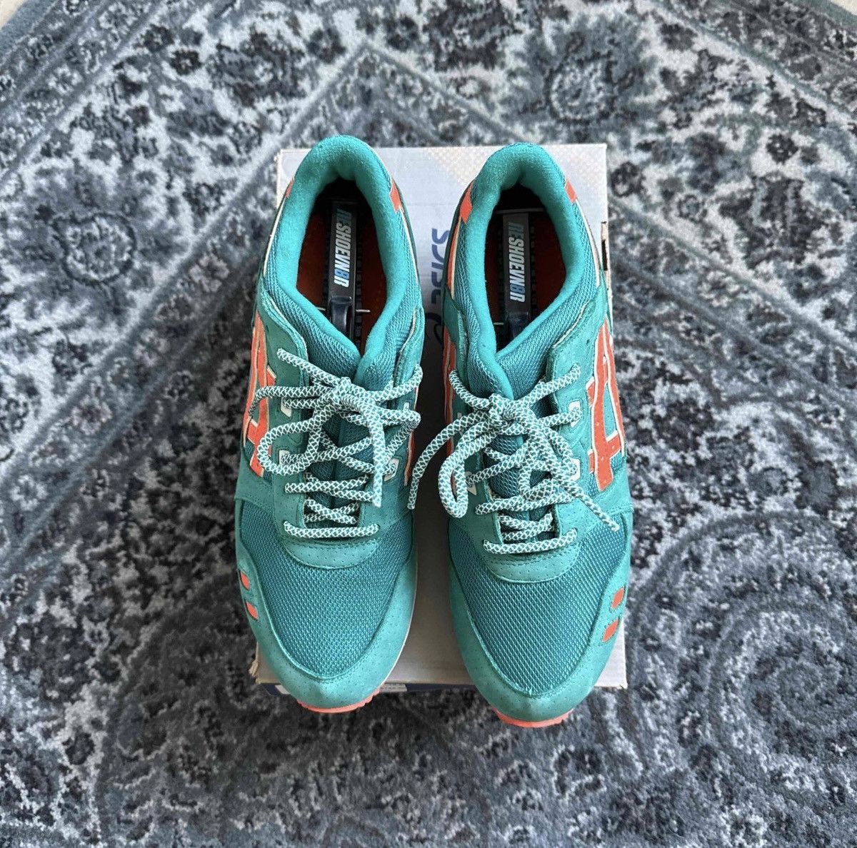 Asics × Ronnie Fieg Kith x Ronnie Fieg x Asics Gel-Lyte III Miami Dolphins Size US 10.5 / EU 43-44 - 3 Thumbnail