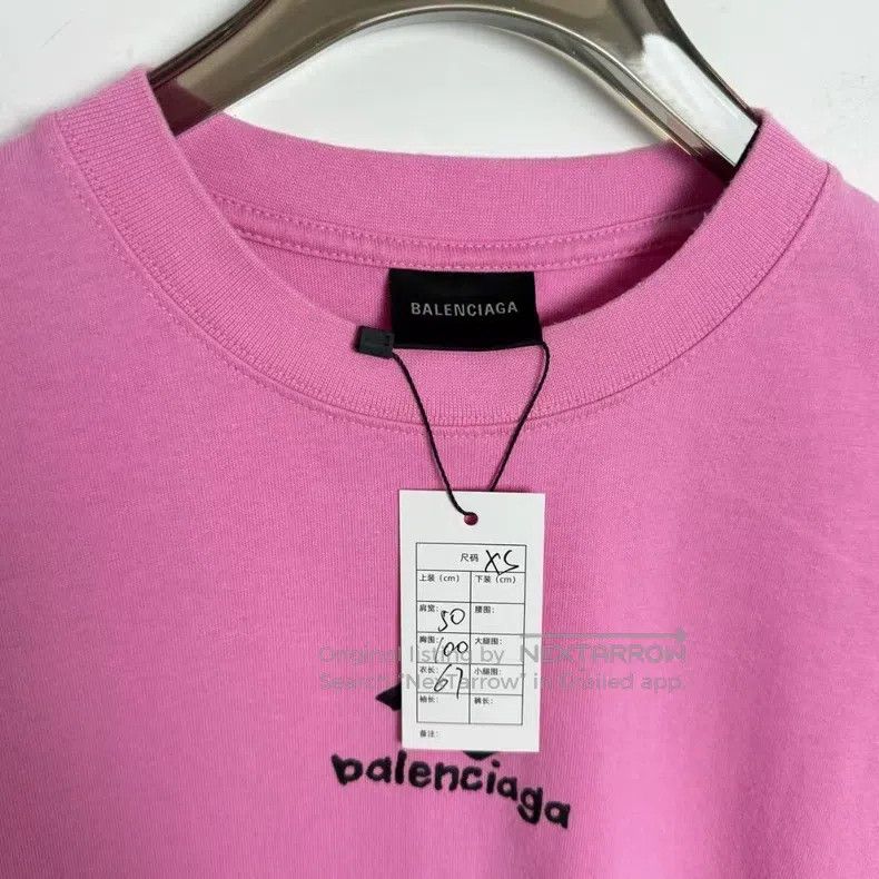 Balenciaga Balenciaga Pink 3B Graffiti Short Sleeve Size US XS / EU 42 / 0 - 2 Thumbnail