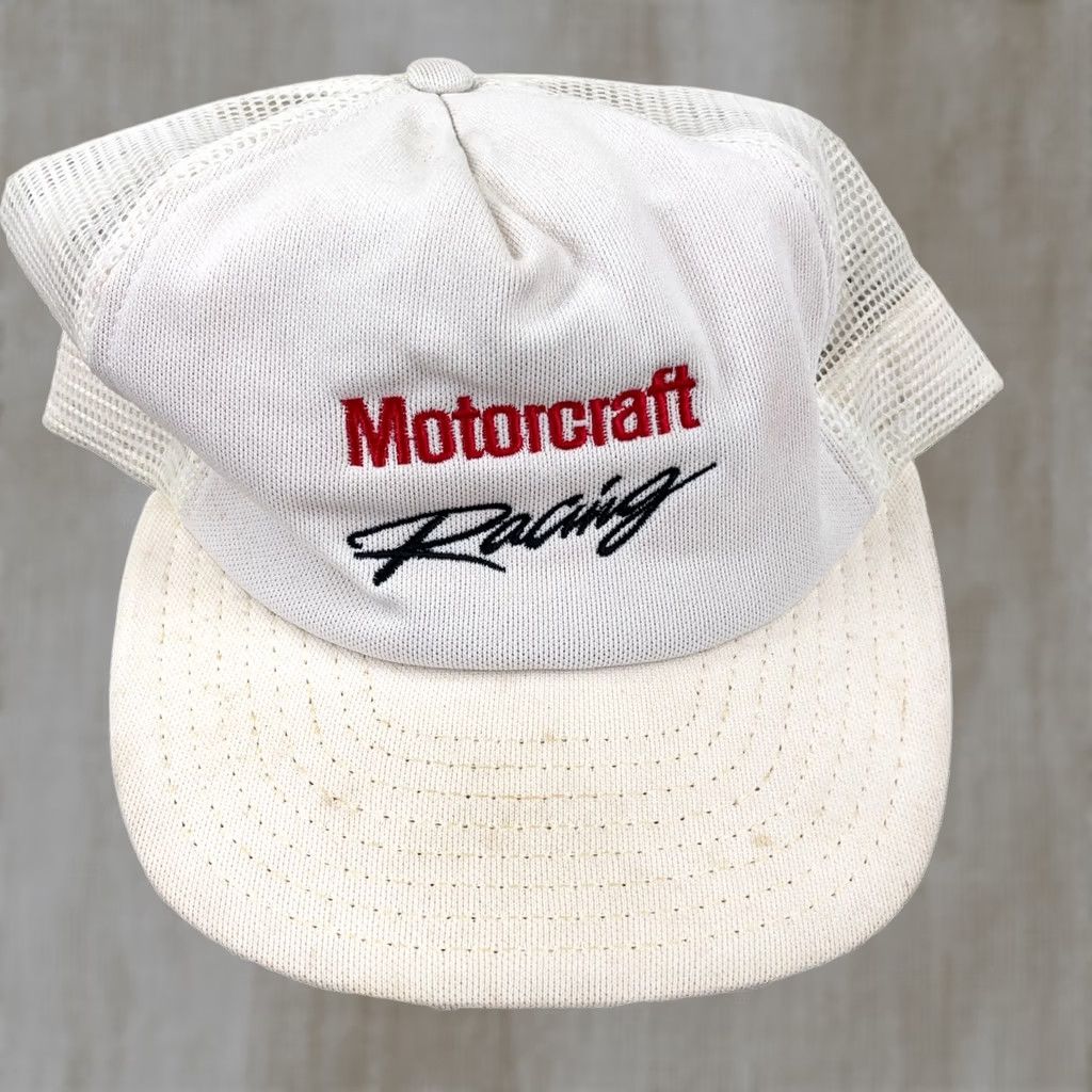 Vintage VINTAGE Motorcraft Racing Trucker Hat Made In USA 80s Snapback Cap Tires Oil Size ONE SIZE - 1 Thumbnail