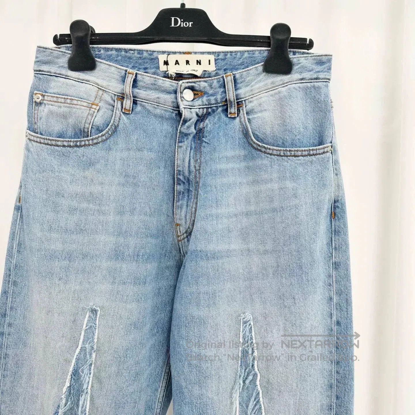 Marni Marni Ice Blue Patchwork Washed Jeans. Size US 32 / EU 48 - 3 Thumbnail