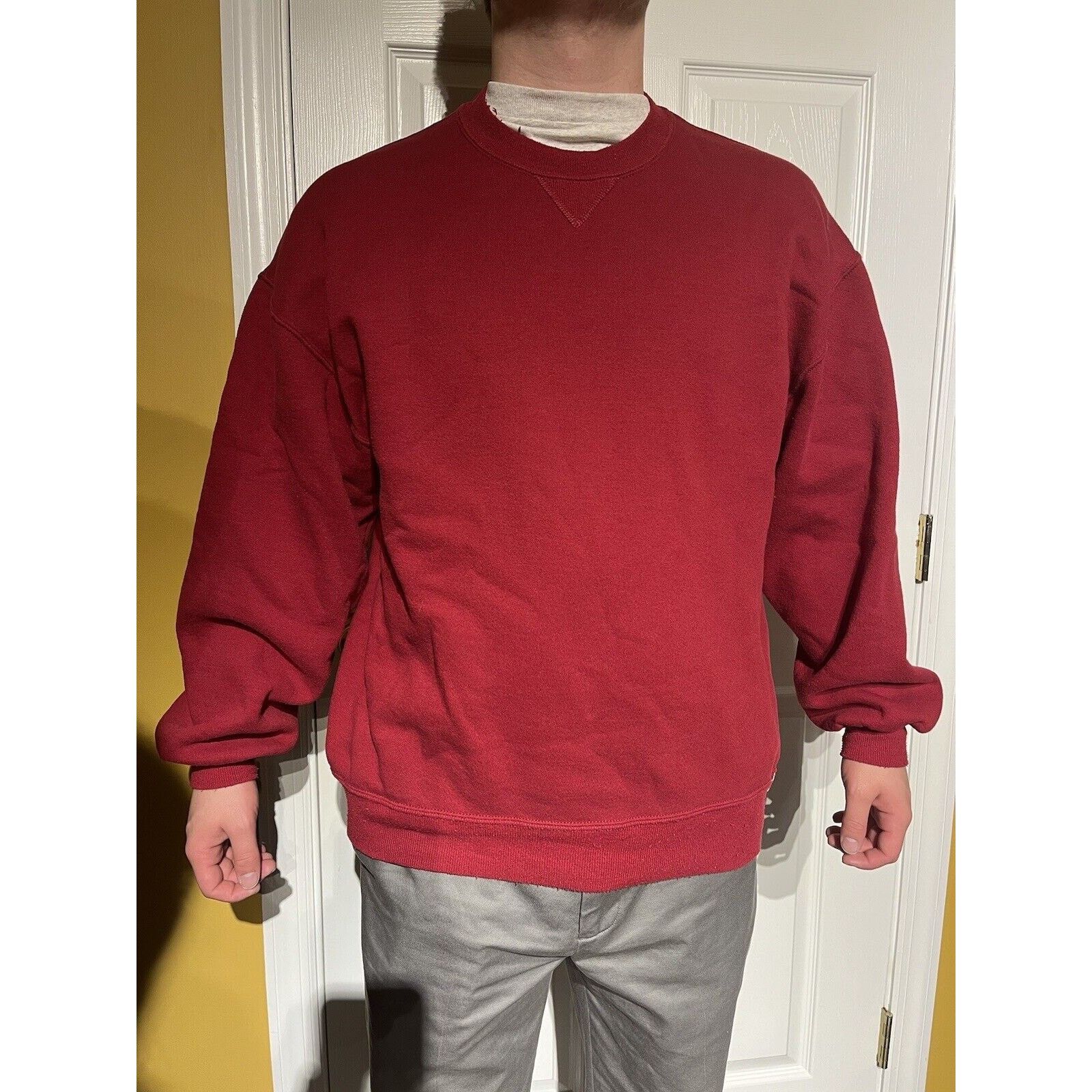 Vintage Vintage 90s Russell Athletic Usa Made Crewneck Sweatshirt Size US XL / EU 56 / 4 - 1 Thumbnail