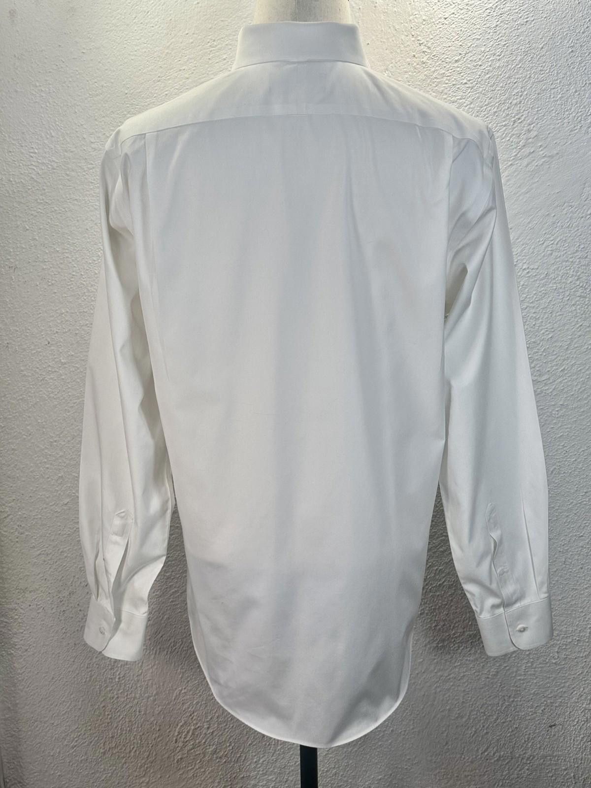 Nordstrom Nordstrom Trad. Fit Wrinkle Free White Mens 35 Button-Down Size 36R - 3 Thumbnail