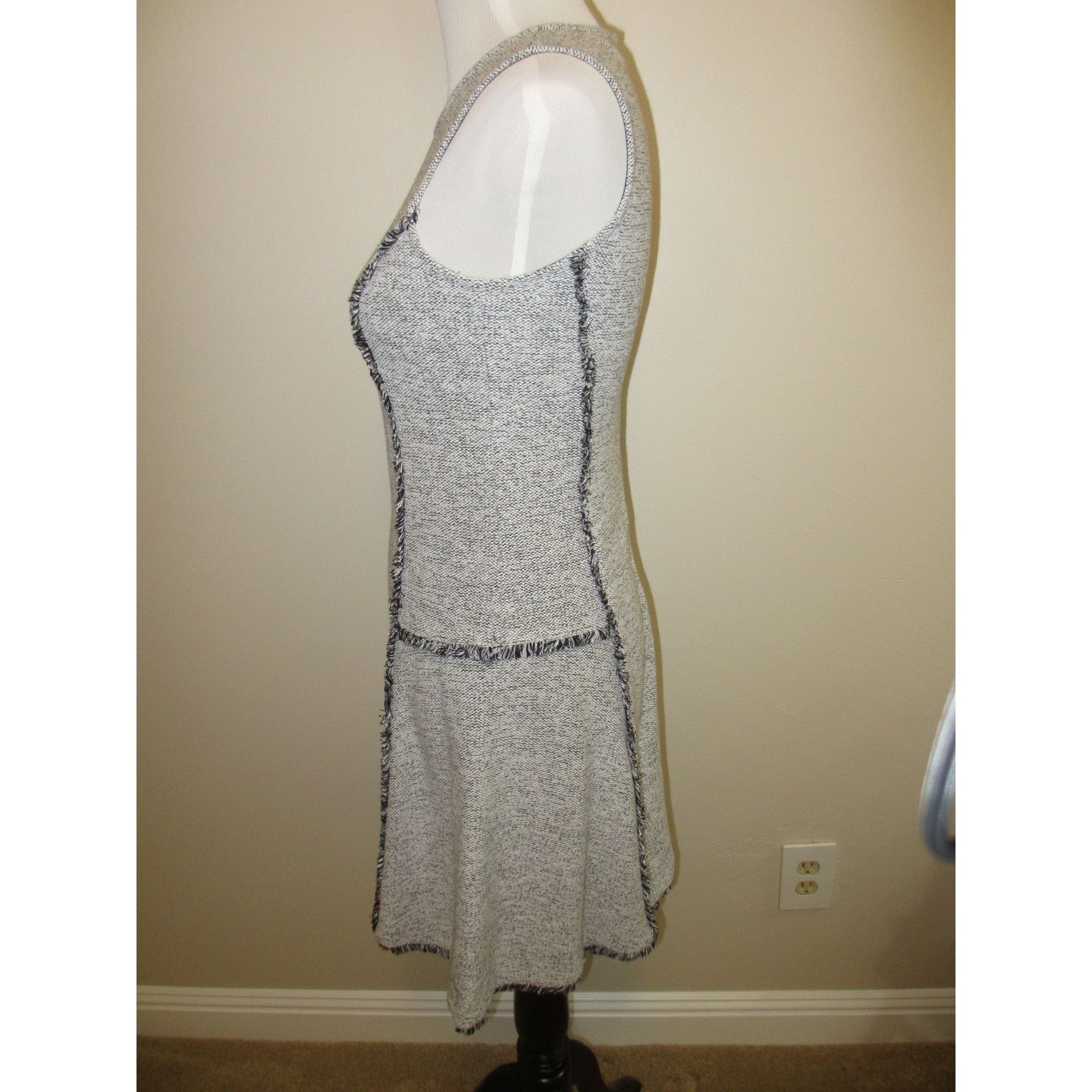 Ellen Tracy ELLEN TRACY GREY TWEED STYLE DRESS SLEEVELESS PETITE SMALL Size S / US 4 / IT 40 - 3 Thumbnail