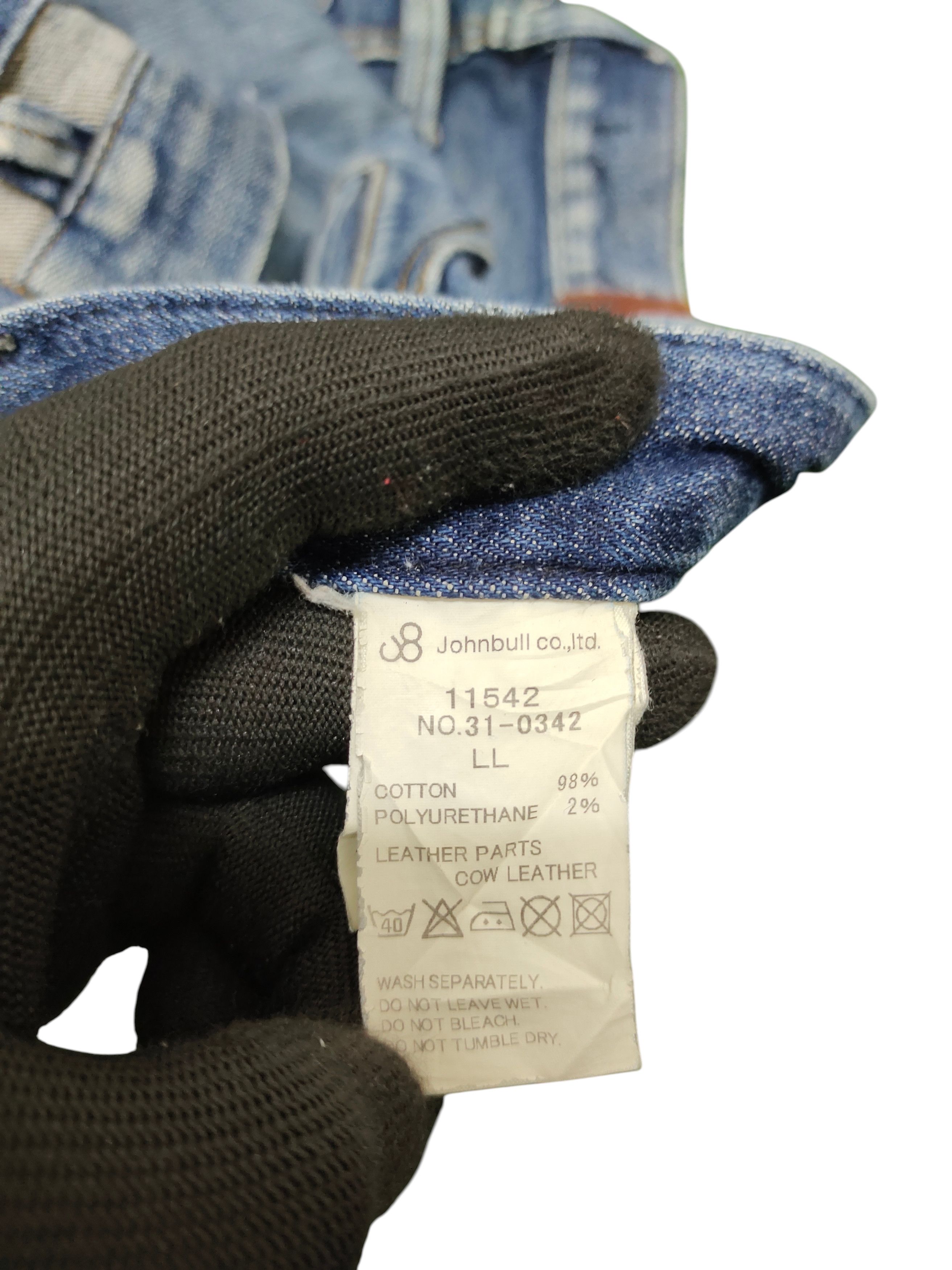 Kapital Vintage 90s Johnbull Clawmark Distress Faded Denim Jeans Size US 35 - 12 Thumbnail
