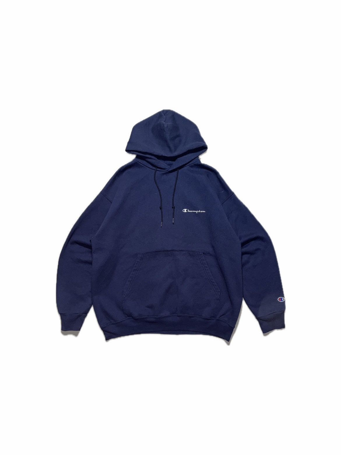 Champion Vintage 90’s Champion Heavyweight boxy fit hoodie navy L Size US L / EU 52-54 / 3 - 1 Thumbnail