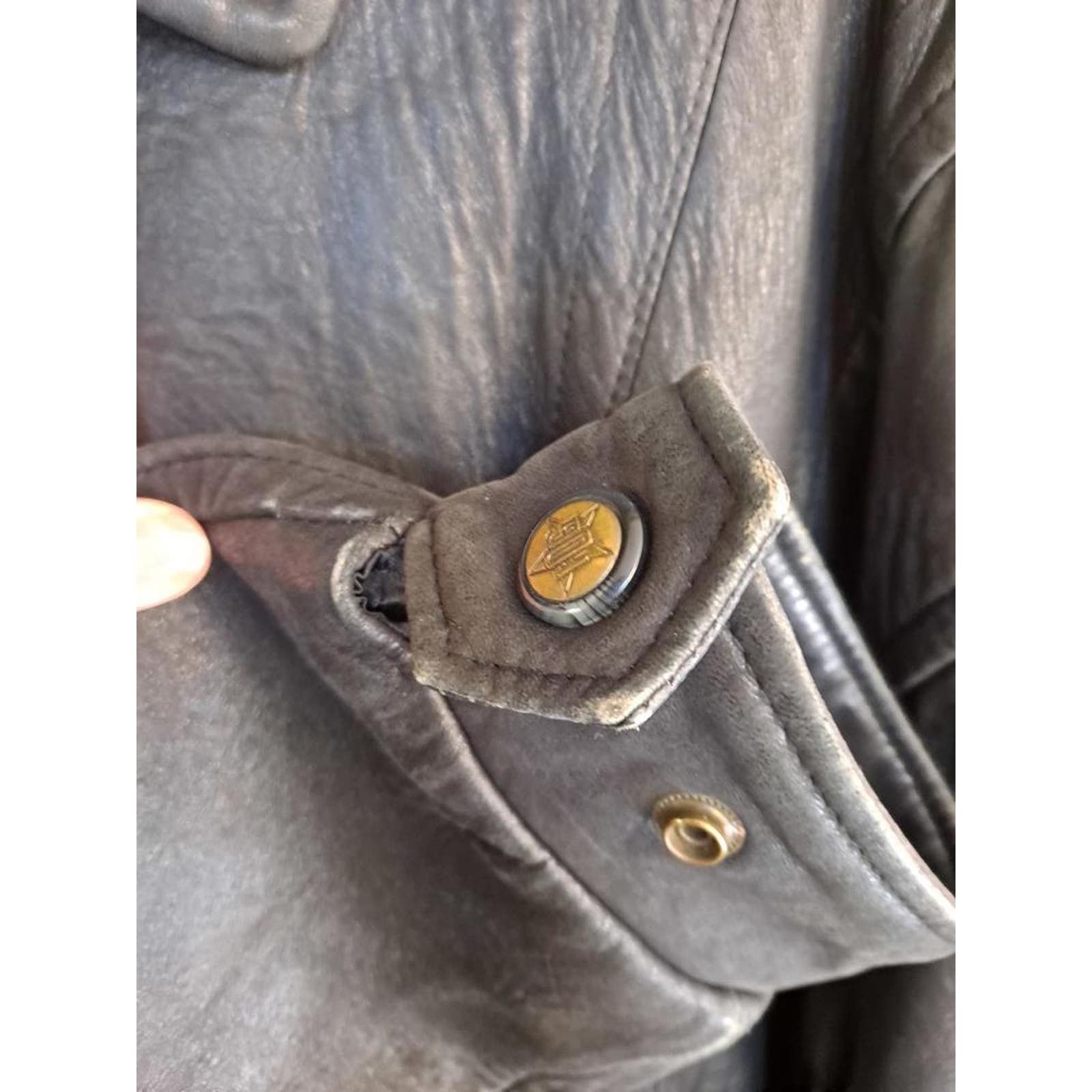 London Fog Vintage London Fog Black Leather Coat with Zip in Lining Size US L / EU 52-54 / 3 - 9 Thumbnail