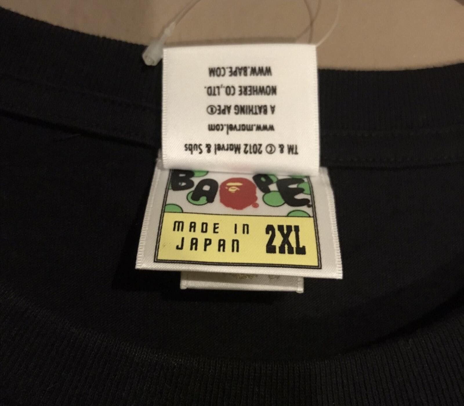 Bape BAPE x Marvel x Baby Milo Comic Camo Tee Avengers - Hulk XXL Size US XXL / EU 58 / 5 - 10 Thumbnail