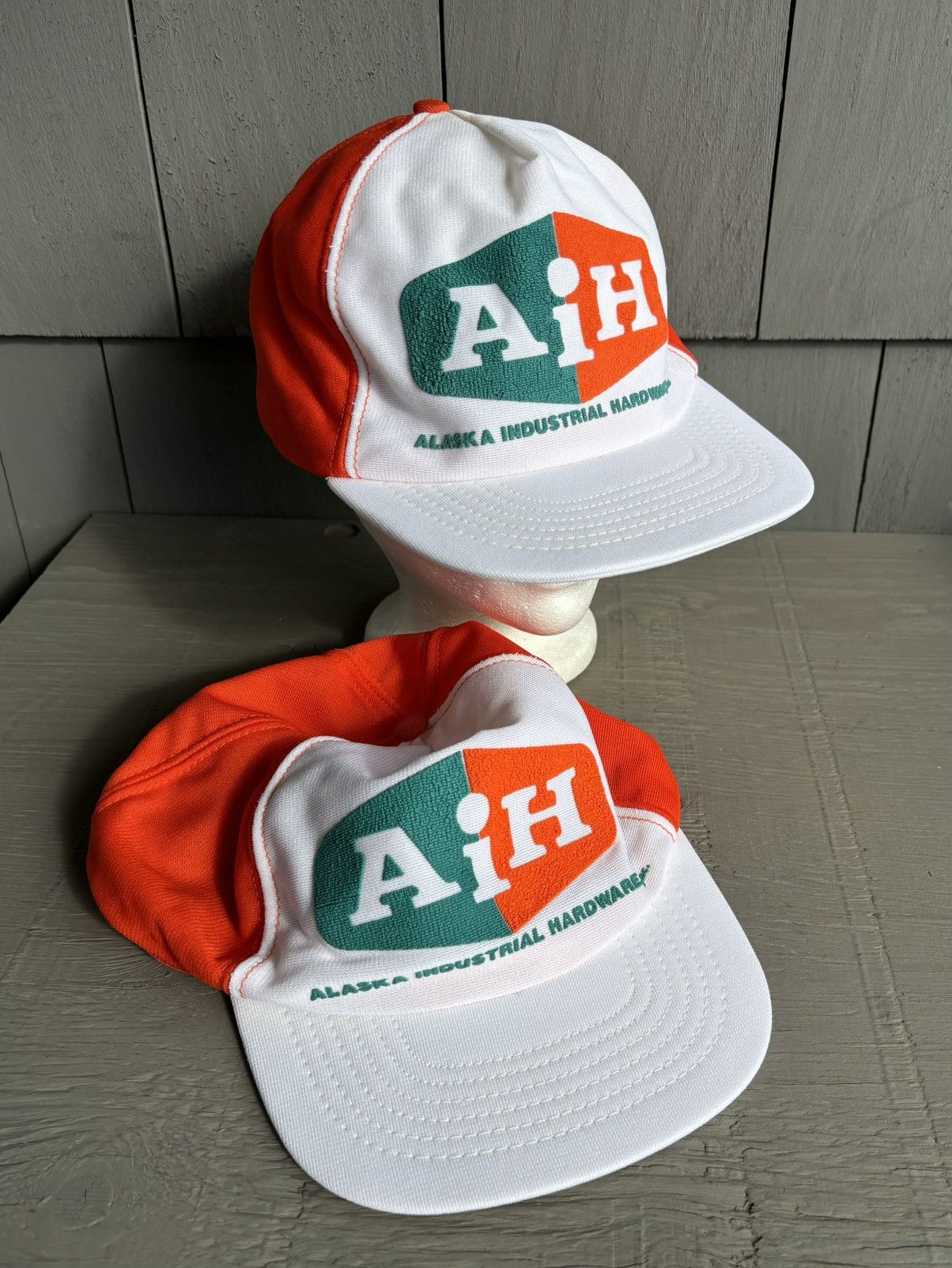 Vintage 1970s Trucker Hats Vintage Baseball Cap Mesh Matching Set 70 Size ONE SIZE - 2 Thumbnail