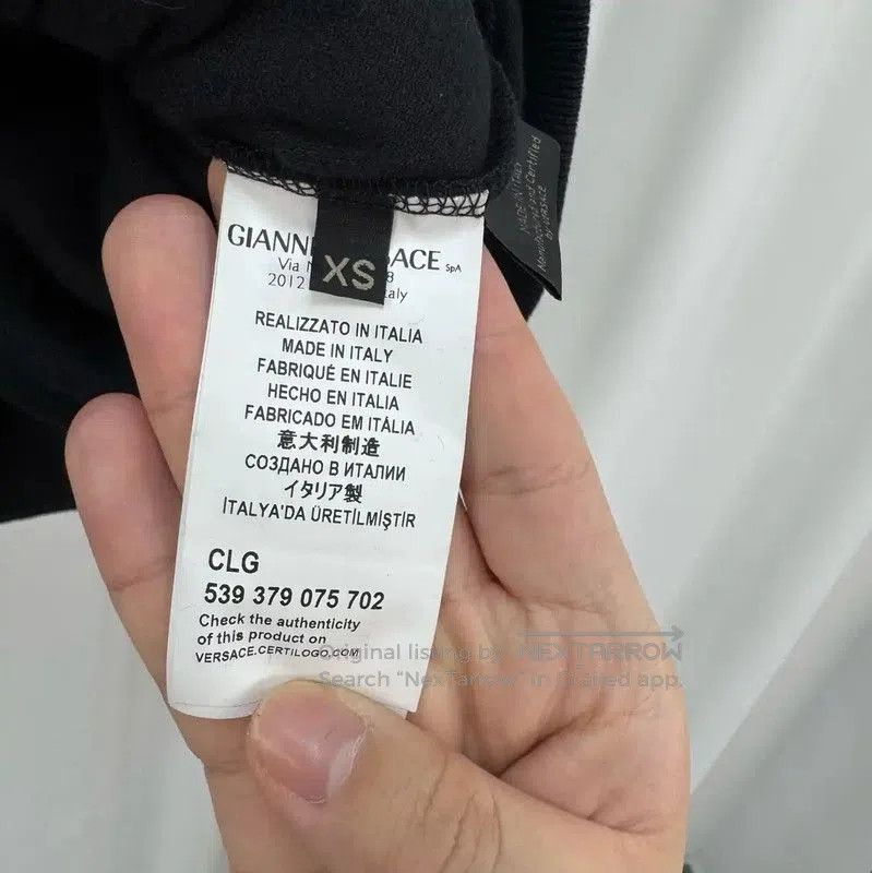 Versace Versace Black Cotton Blend Logo Zip-Up Jacket . Size US XS / EU 42 / 0 - 6 Thumbnail