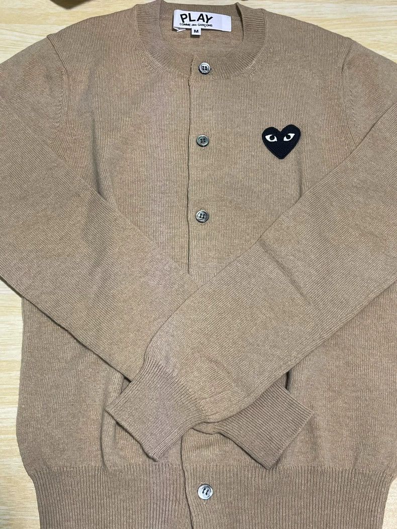 Comme des Garcons Brown Play Comme des Garçons Cardigan- DMC Size US M / EU 48-50 / 2 - 1 Thumbnail