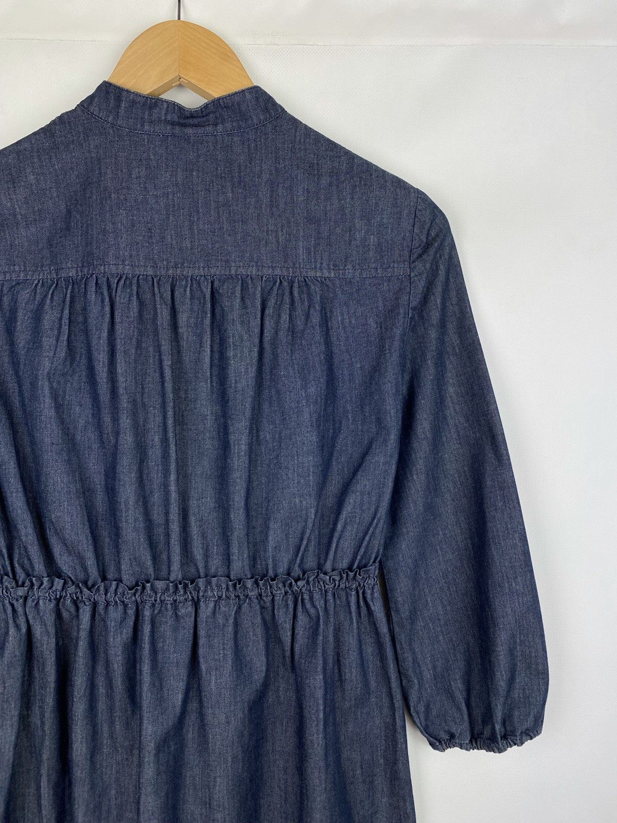 Miu Miu Miu Miu ladies long sleeve denim shirt dress size 40 blue Size S / US 4 / IT 40 - 17 Thumbnail
