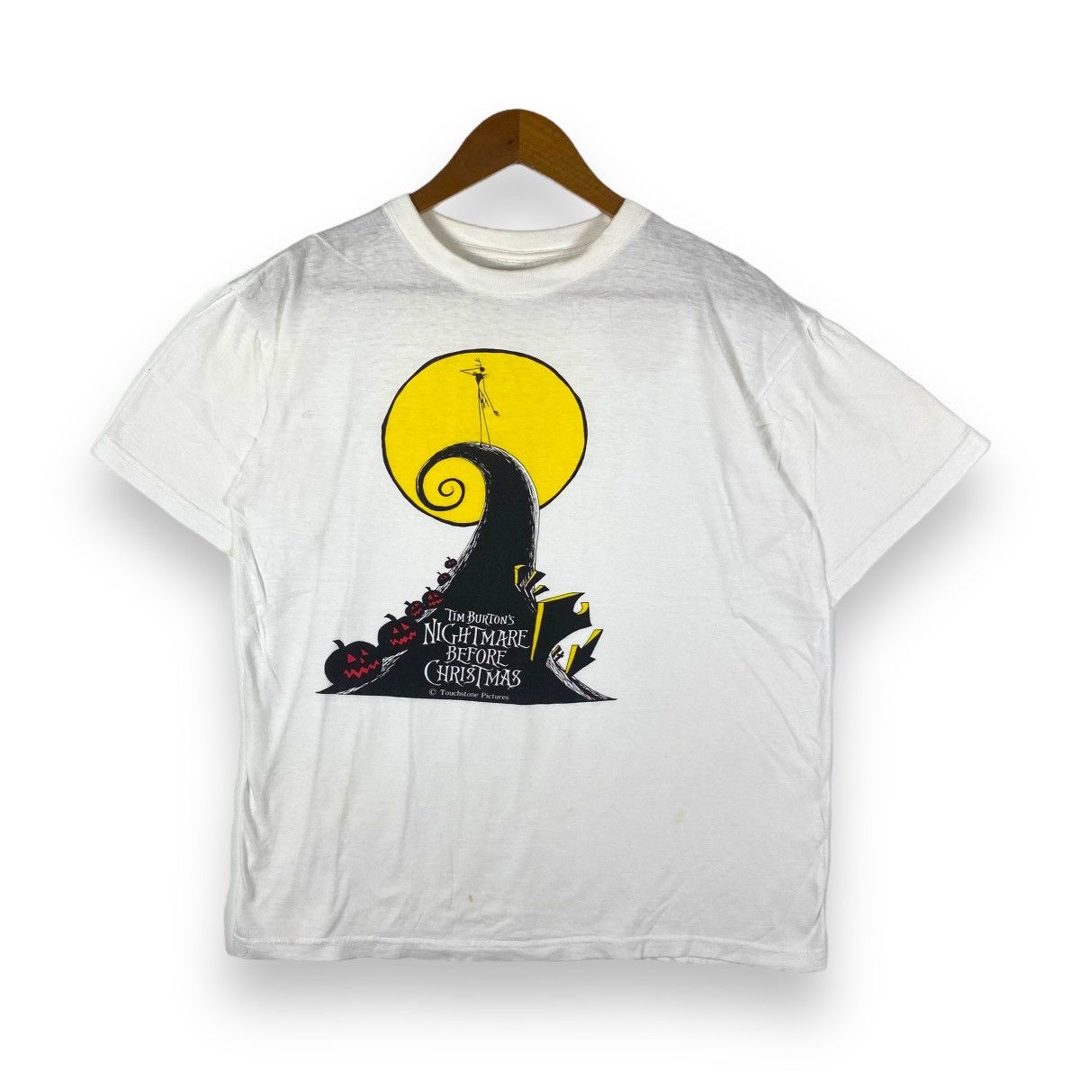 Vintage Vintage 90s NIGHTMARE BEFORE CHRISTMAS Movie Promo Tee Size US M / EU 48-50 / 2 - 1 Thumbnail