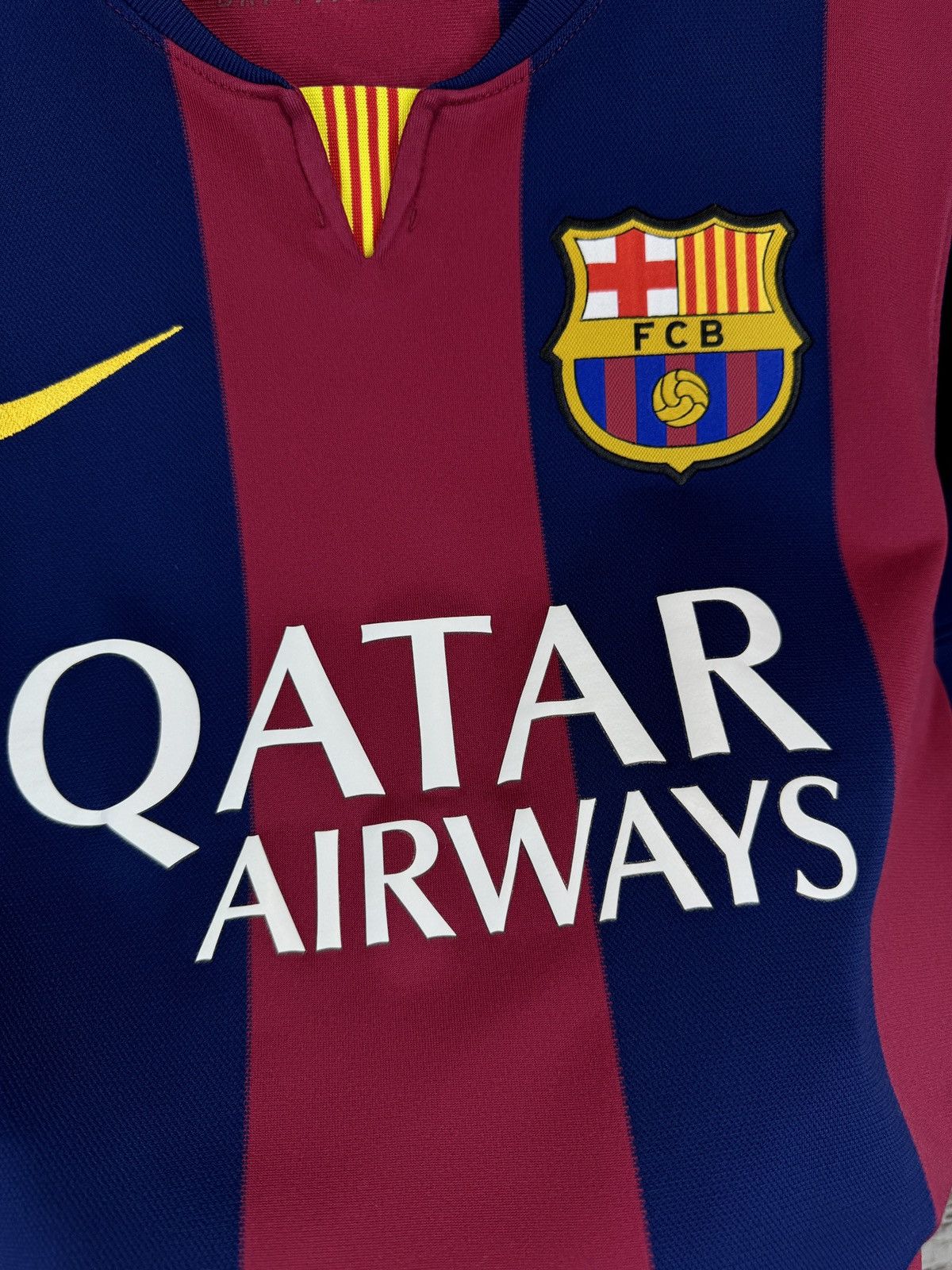 Nike Mens Nike FC Barcelona Jacky Xiao 6 T-shirt soccer jersey Size US S / EU 44-46 / 1 - 5 Thumbnail