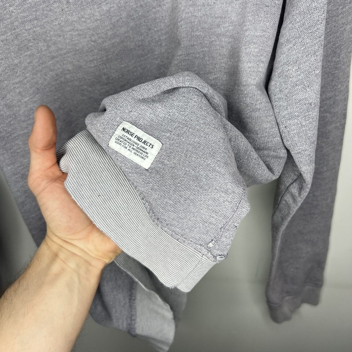 Designer × Norse Projects NORSE PROJECTS Distressed Vorm Moulinex Sweatshirt SS13 Size US L / EU 52-54 / 3 - 6 Thumbnail