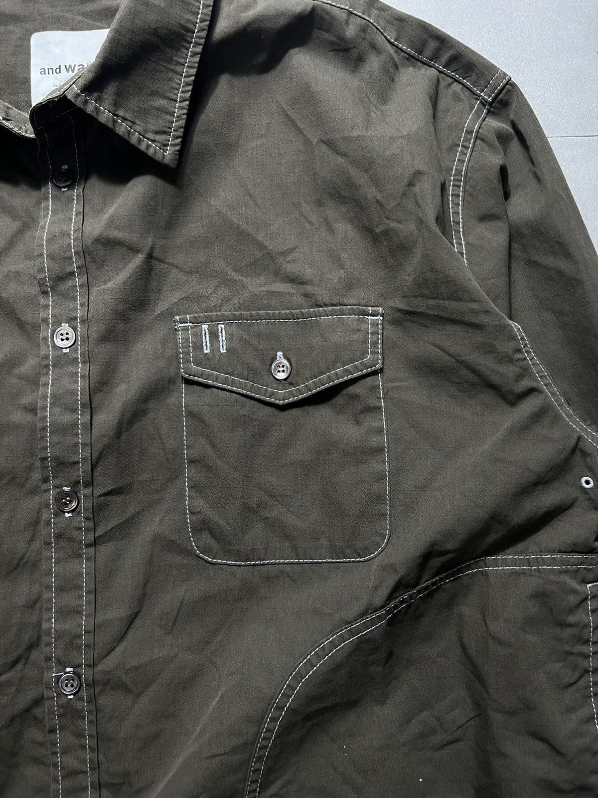 And Wander And Wander - Cotton Rip Shirt Size US L / EU 52-54 / 3 - 2 Thumbnail
