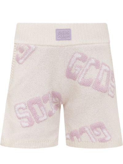 GCDS o1mle0524 Sponge Knit Shorts in Beige Size US 36 / EU 52 - 1 Thumbnail