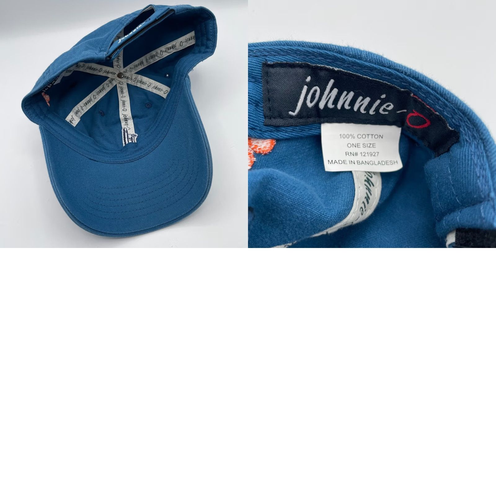 johnnie-O Johnnie O Baseball Cap Mens Blue Topper Embroidered Logo Strapback Surfboard Casual Outdoor Sports Size ONE SIZE - 8 Thumbnail