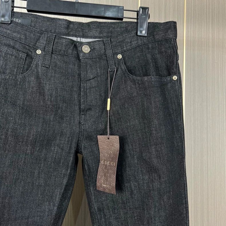 Gucci Gucci Old-fashioned leather brand black washed jeans 2504-N Size US 30 / EU 46 - 3 Thumbnail