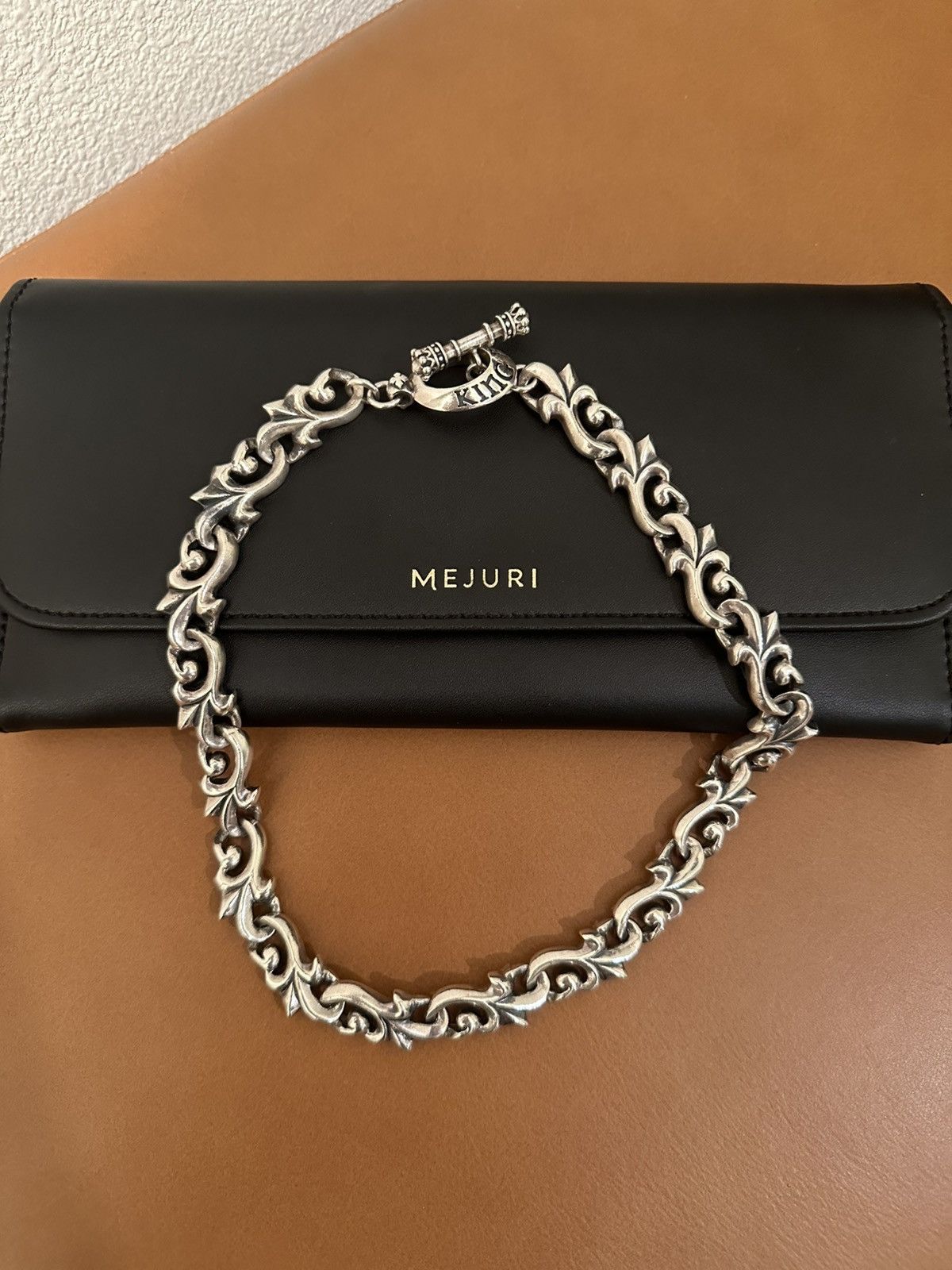 King Baby Studio King Baby Studio 18 Inch Floral Script Link Chain Silver 925 Size ONE SIZE - 1 Thumbnail