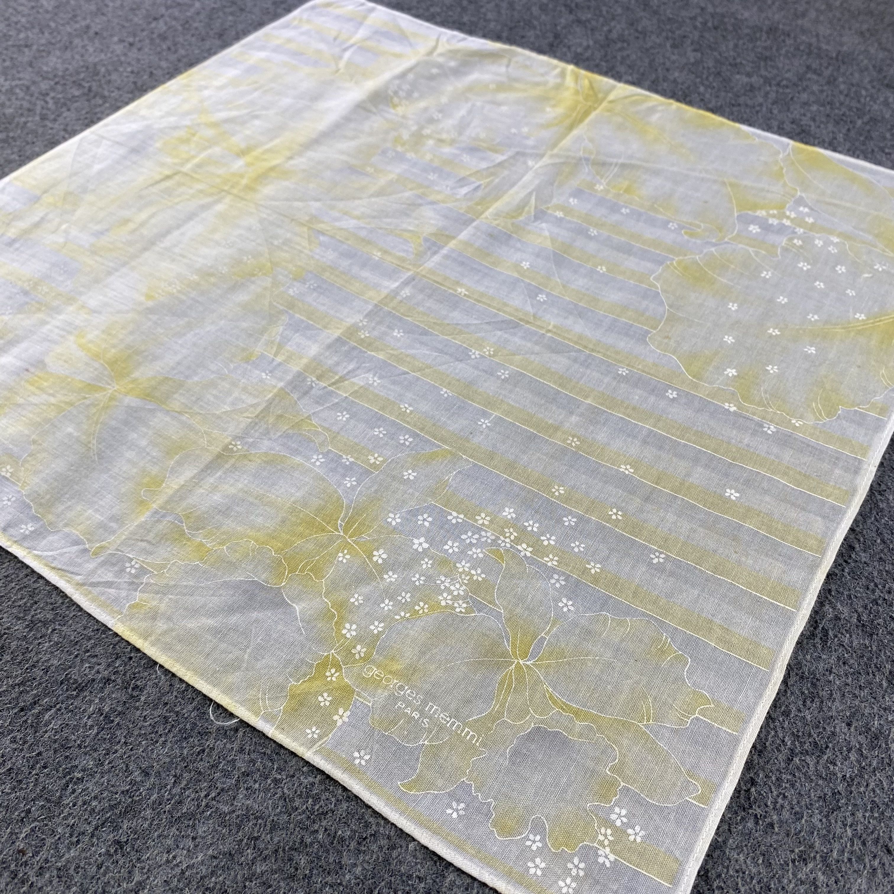 Vintage Georges Memmi Handkerchief/Neckerchief/Bandana HC820 Size ONE SIZE - 2 Thumbnail