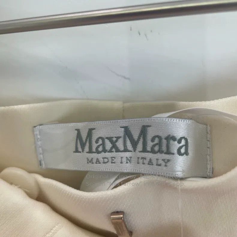 Max Mara Max Mara Beige Wool Casual Trousers Size 35" - 5 Thumbnail