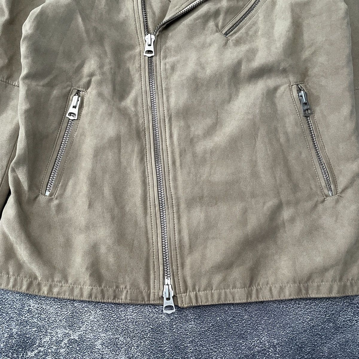 RARE🔥 Gostar De Fuga suede biker jacket